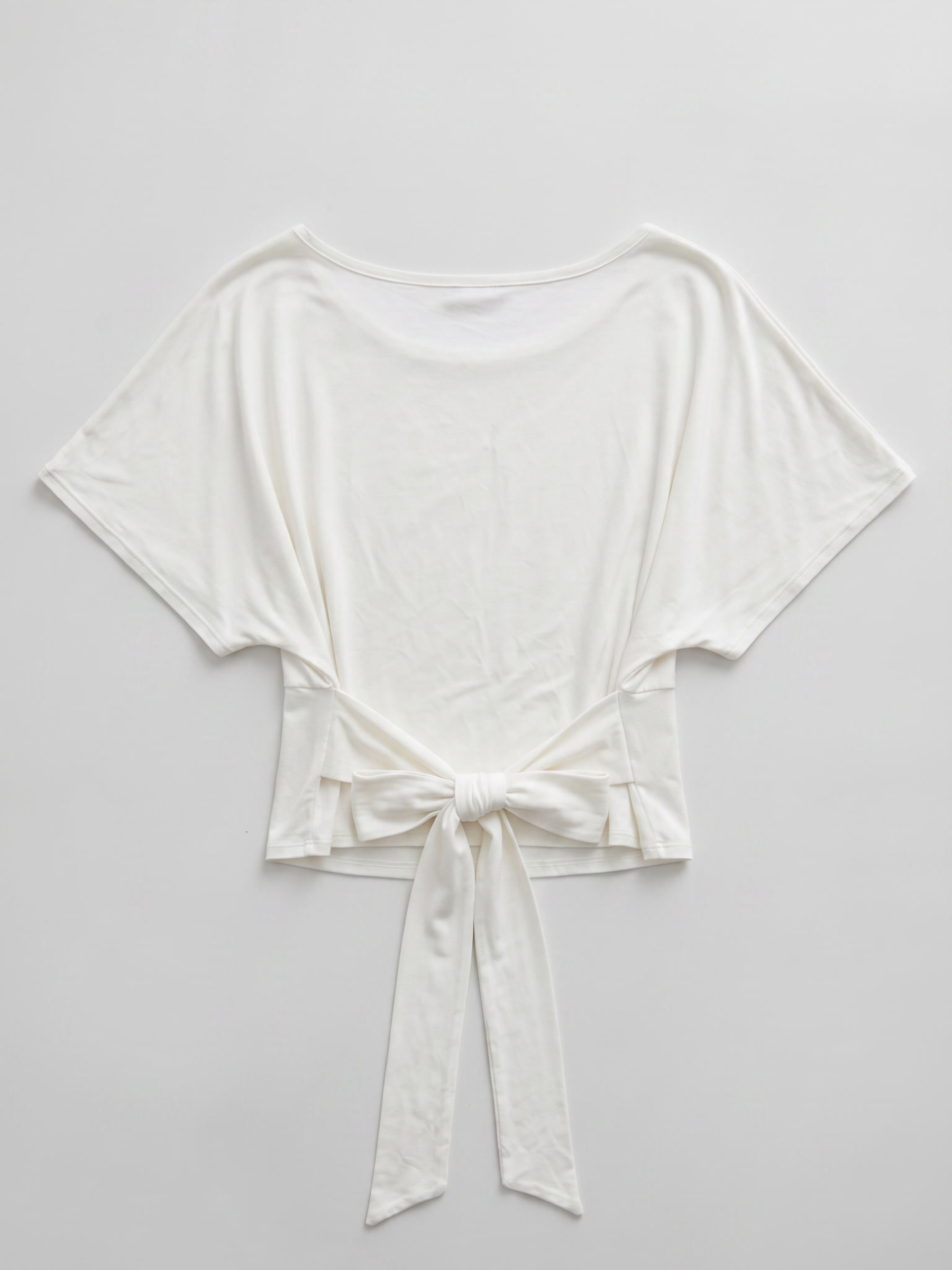 off shoulder tie top