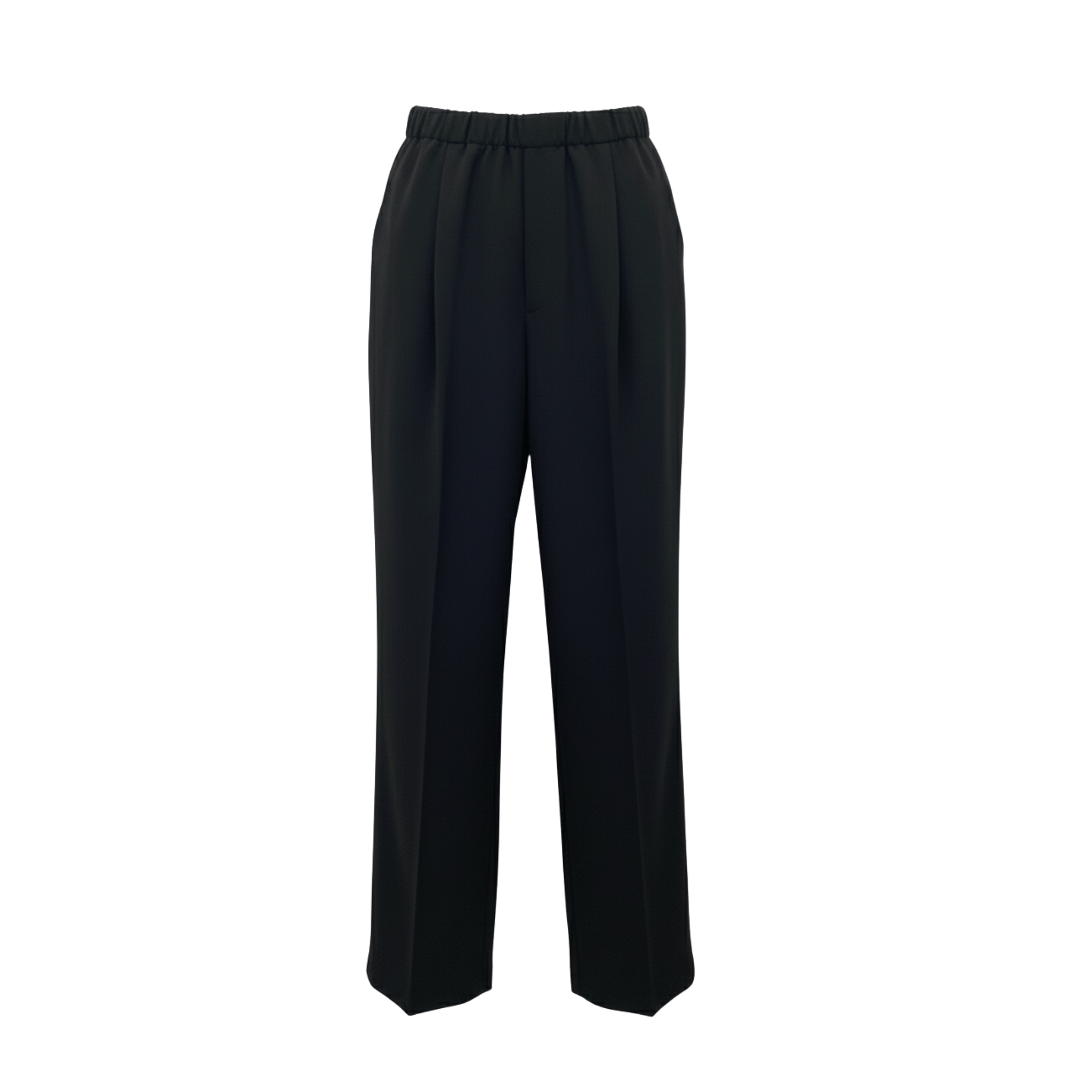 elastic waist tailored pants