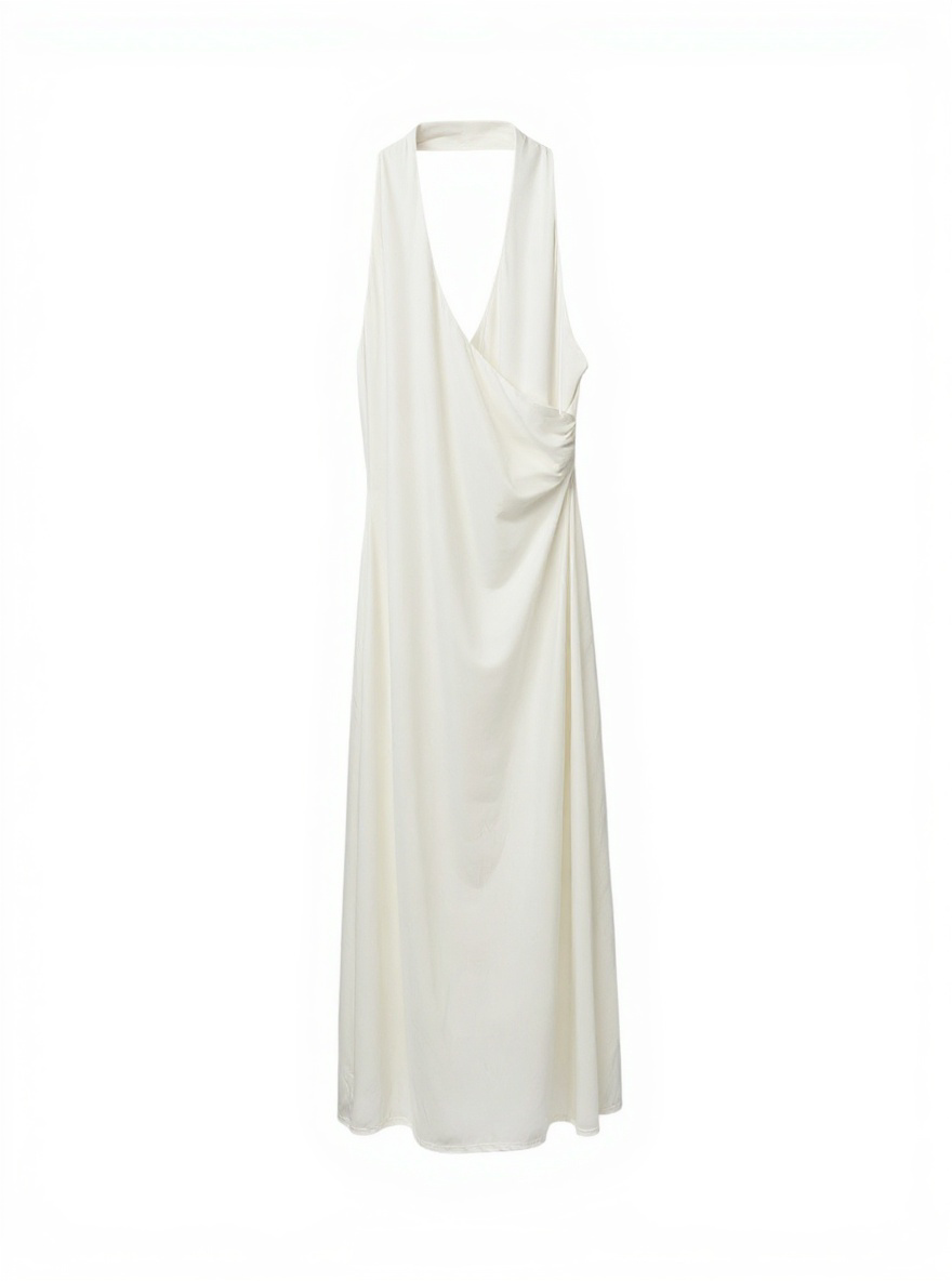 halter midi dress