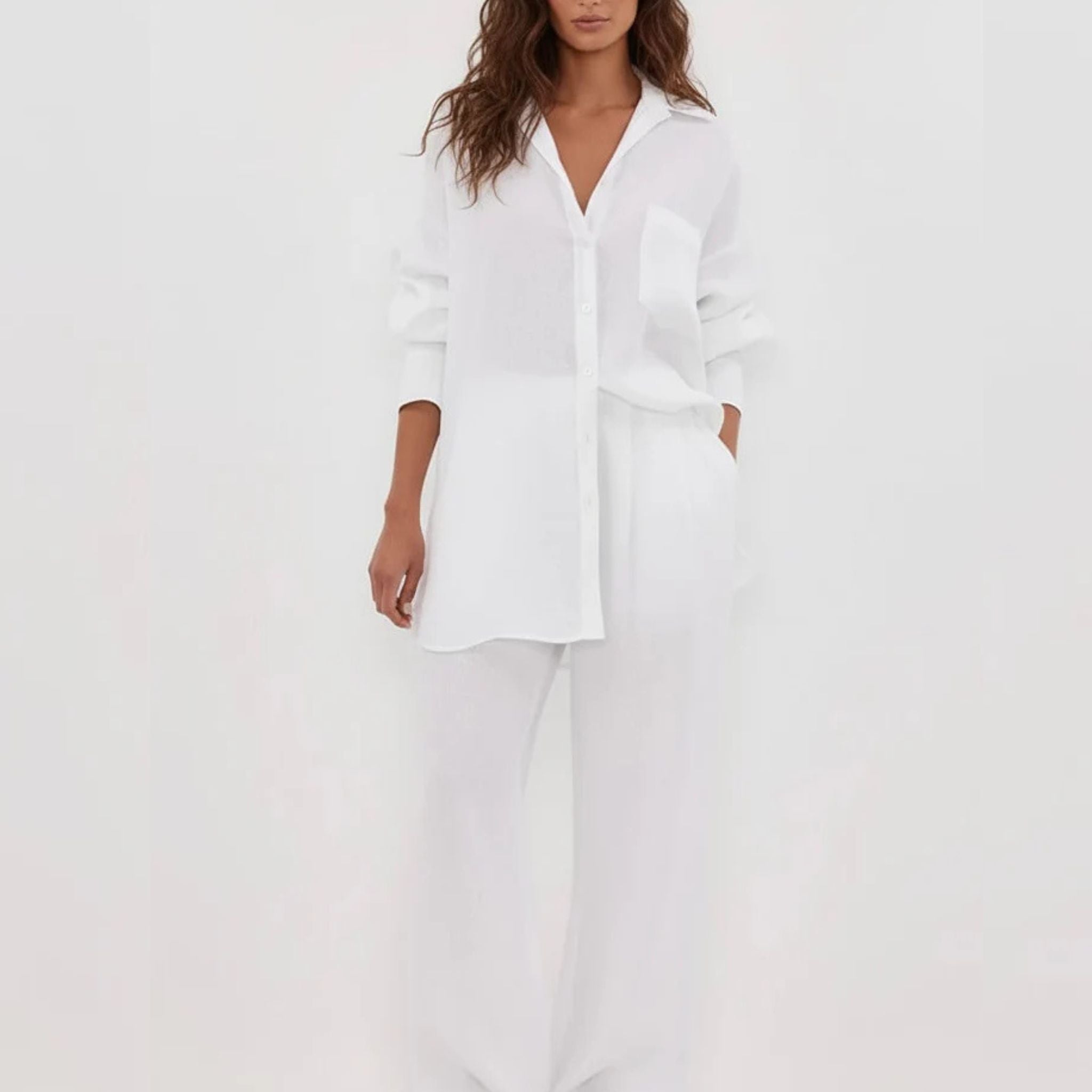 oversized linen shirt