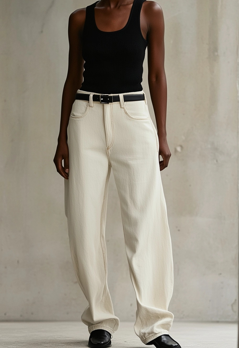 mid rise straight leg white jeans