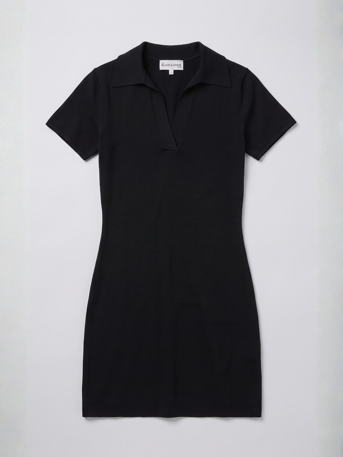 knit polo mini dress