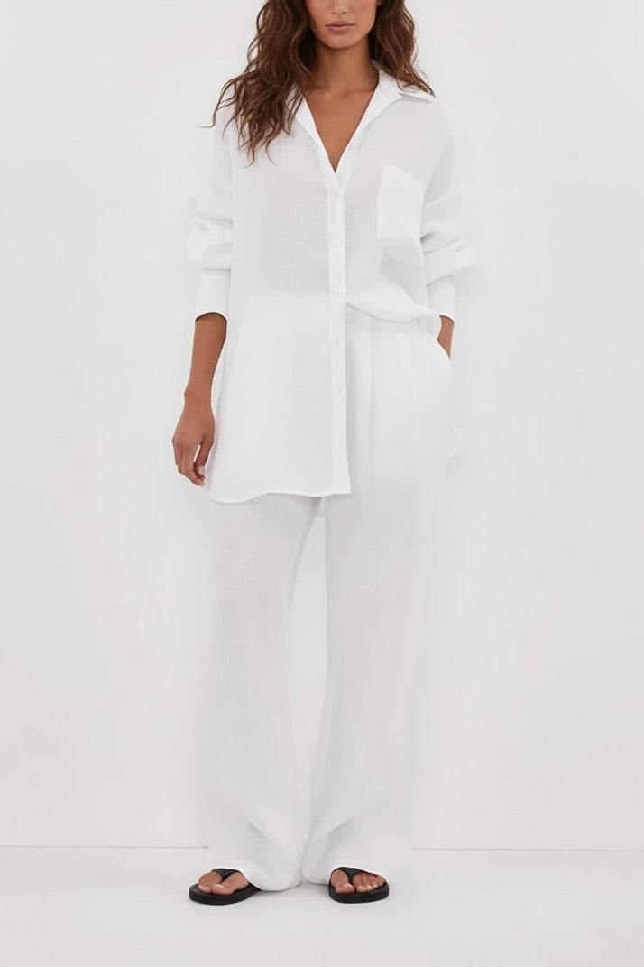 oversized linen shirt