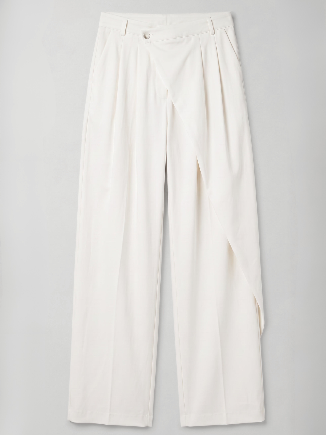 asym low waist wrap trousers