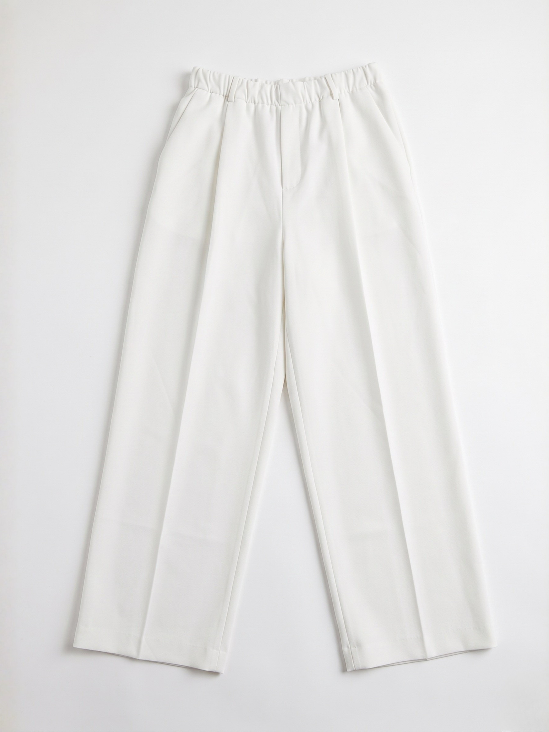 elastic waist tailored pants