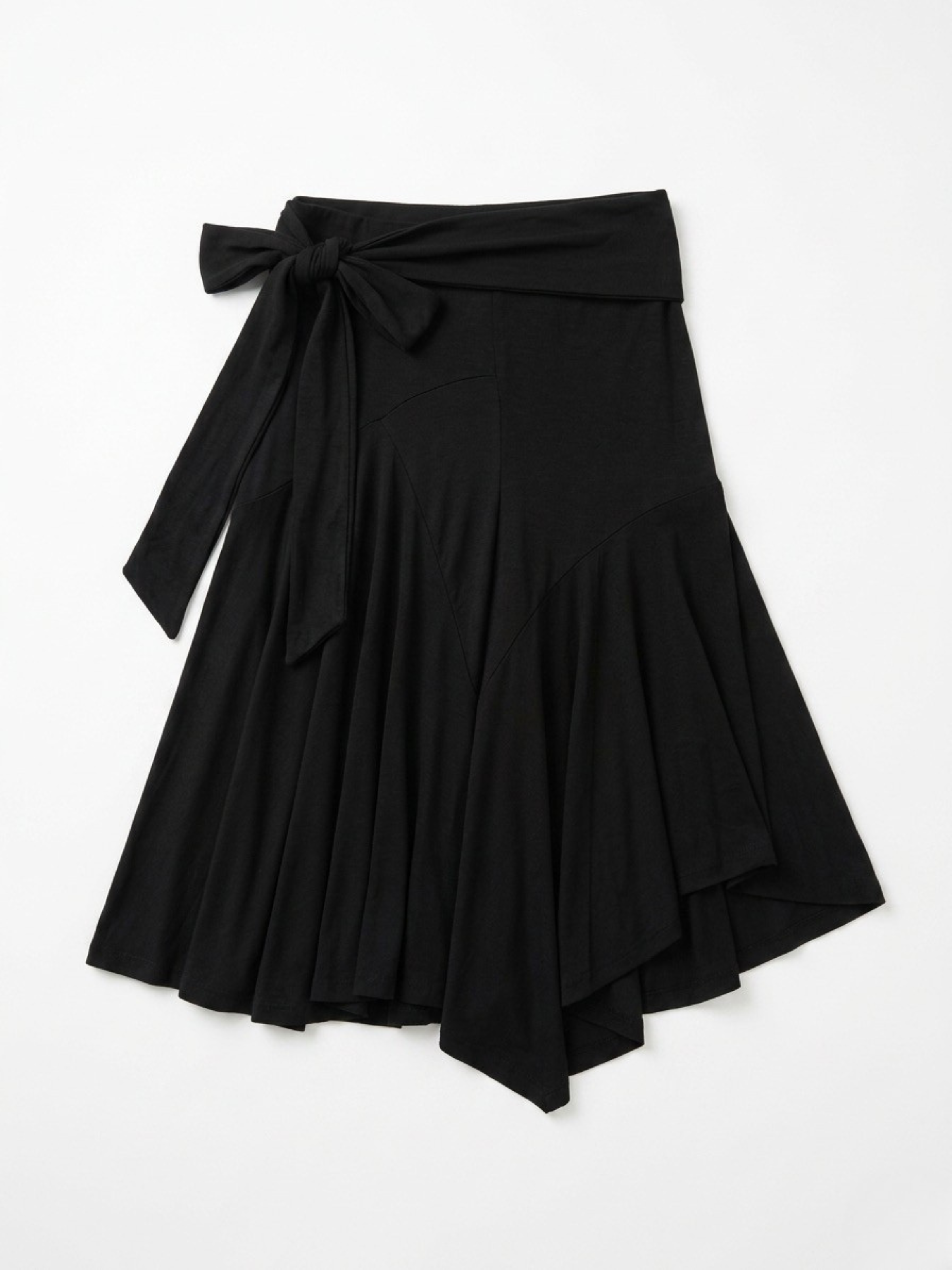 low waist midi wrap skirt