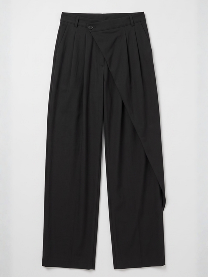 asym wrap trousers
