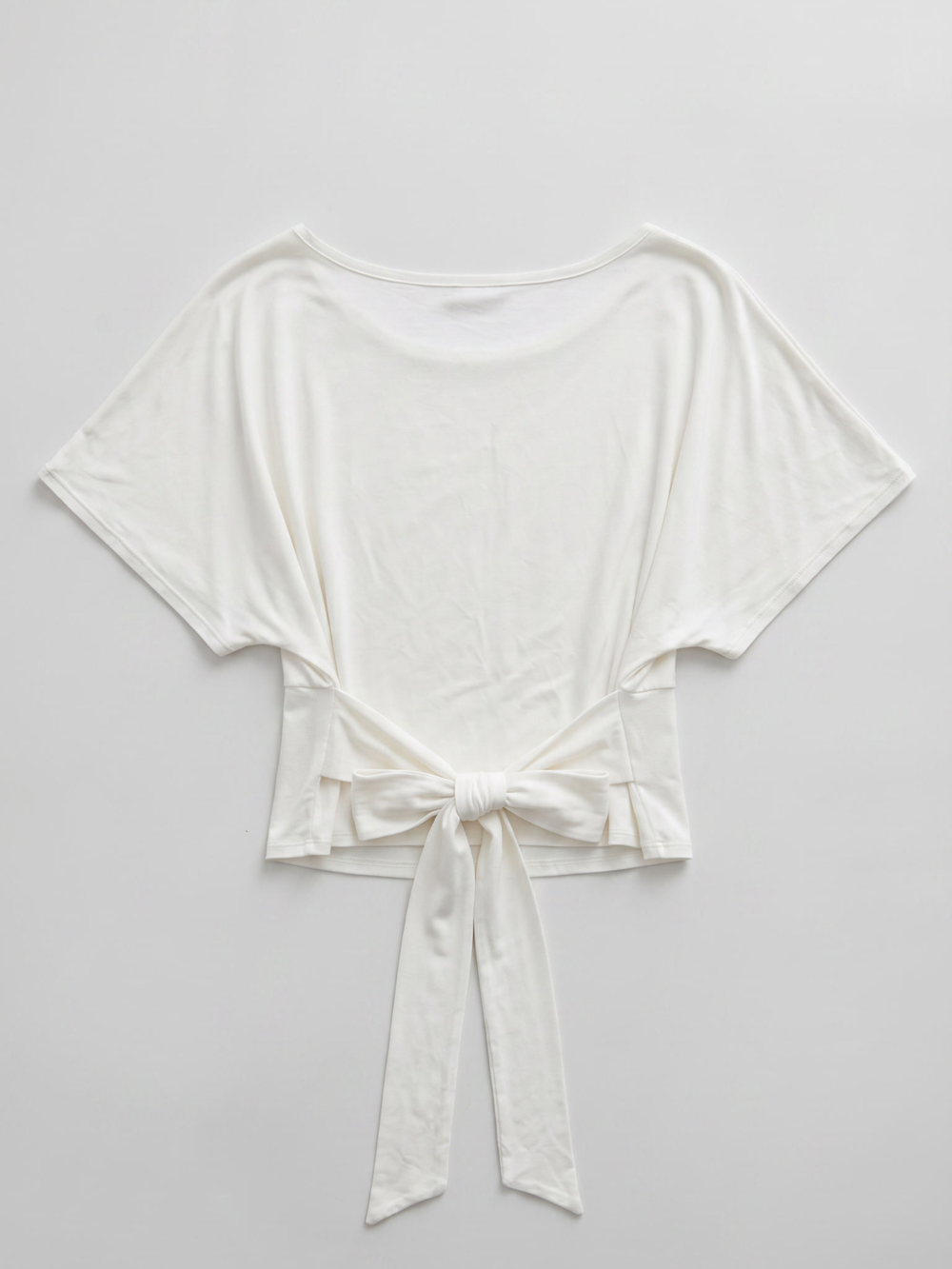 off shoulder tie top