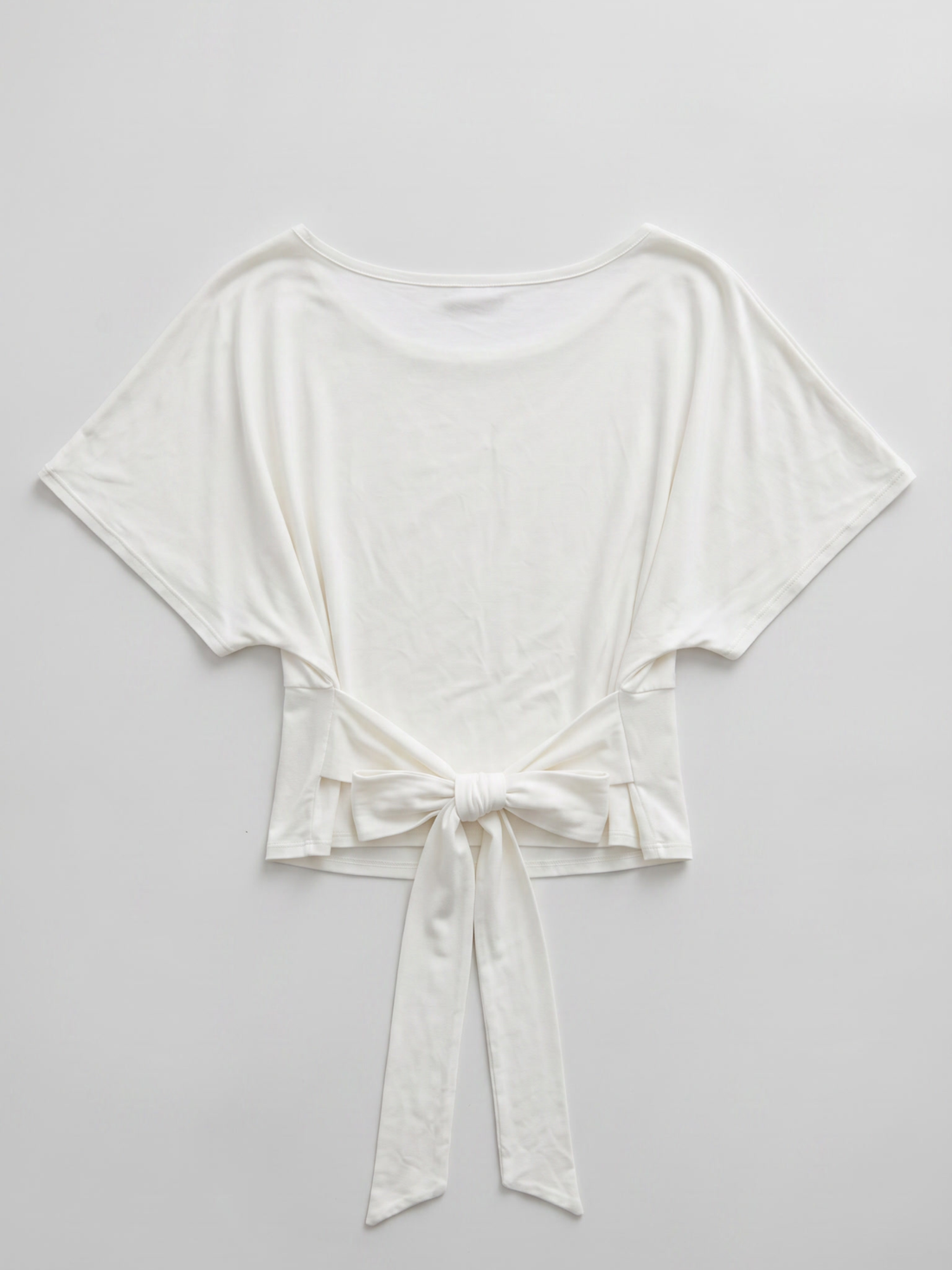 off shoulder tie top