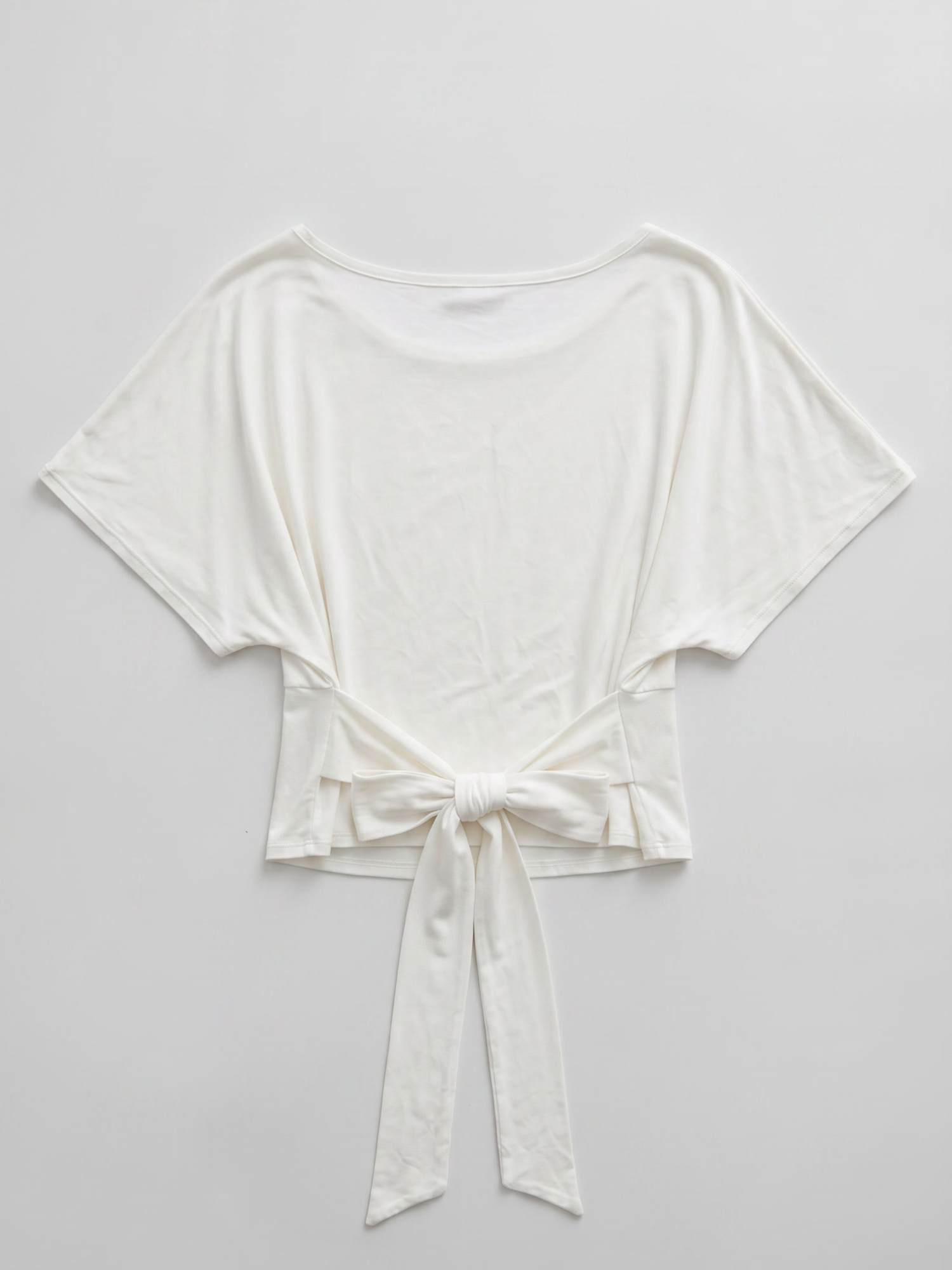 off shoulder tie top