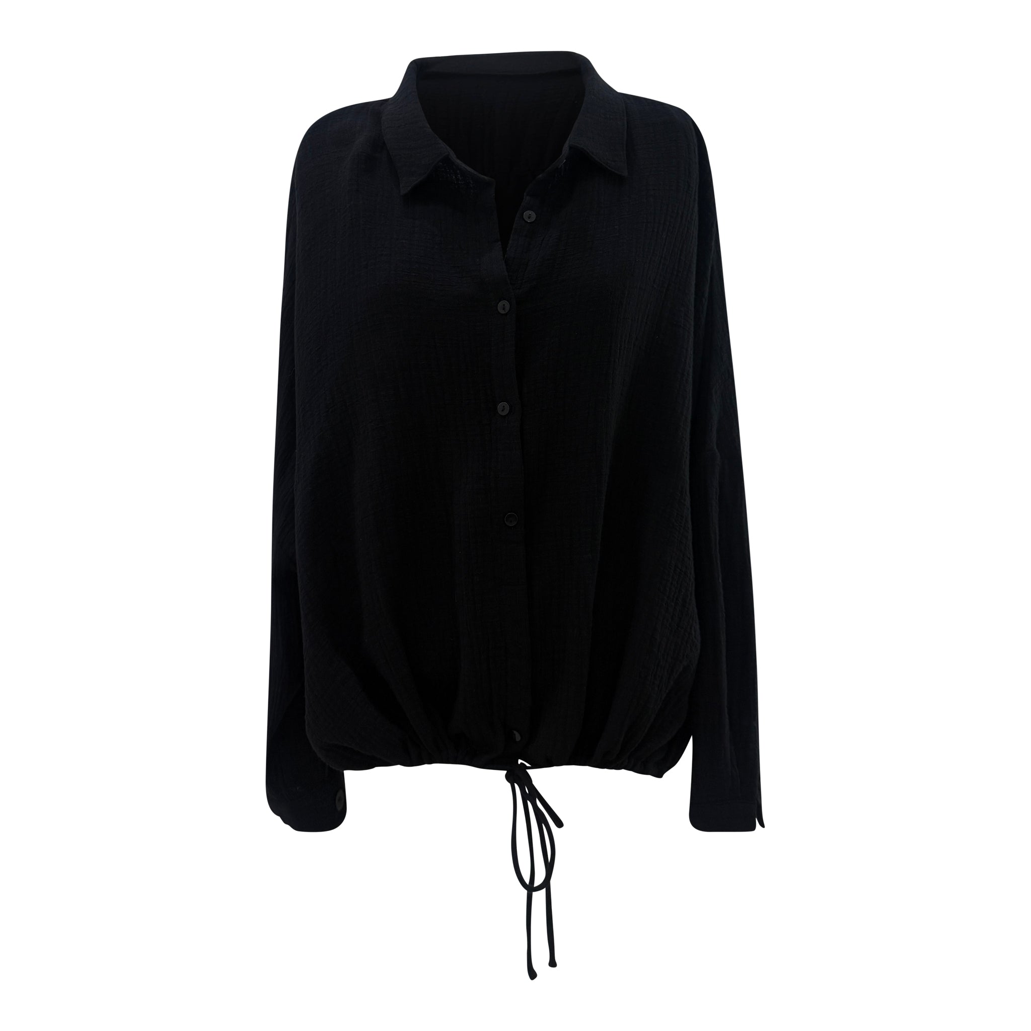 cotton drawstring shirt