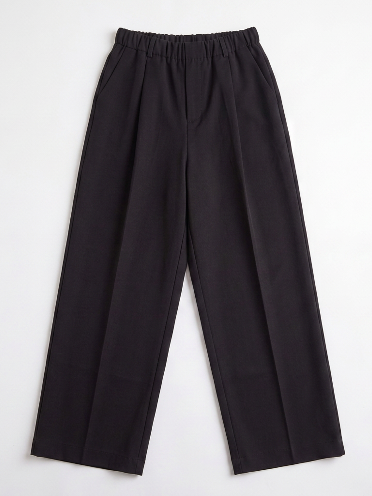 elastic waist tailored pants