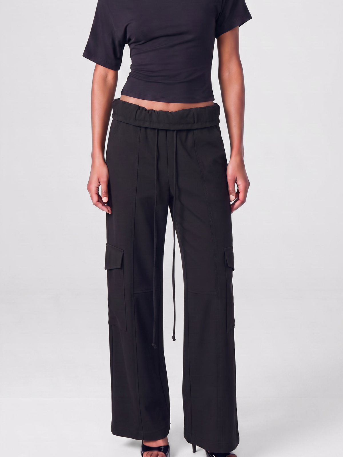 wide leg cargo pants