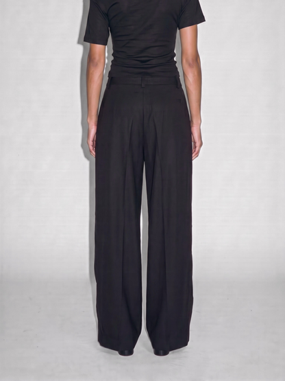 asym wrap trousers
