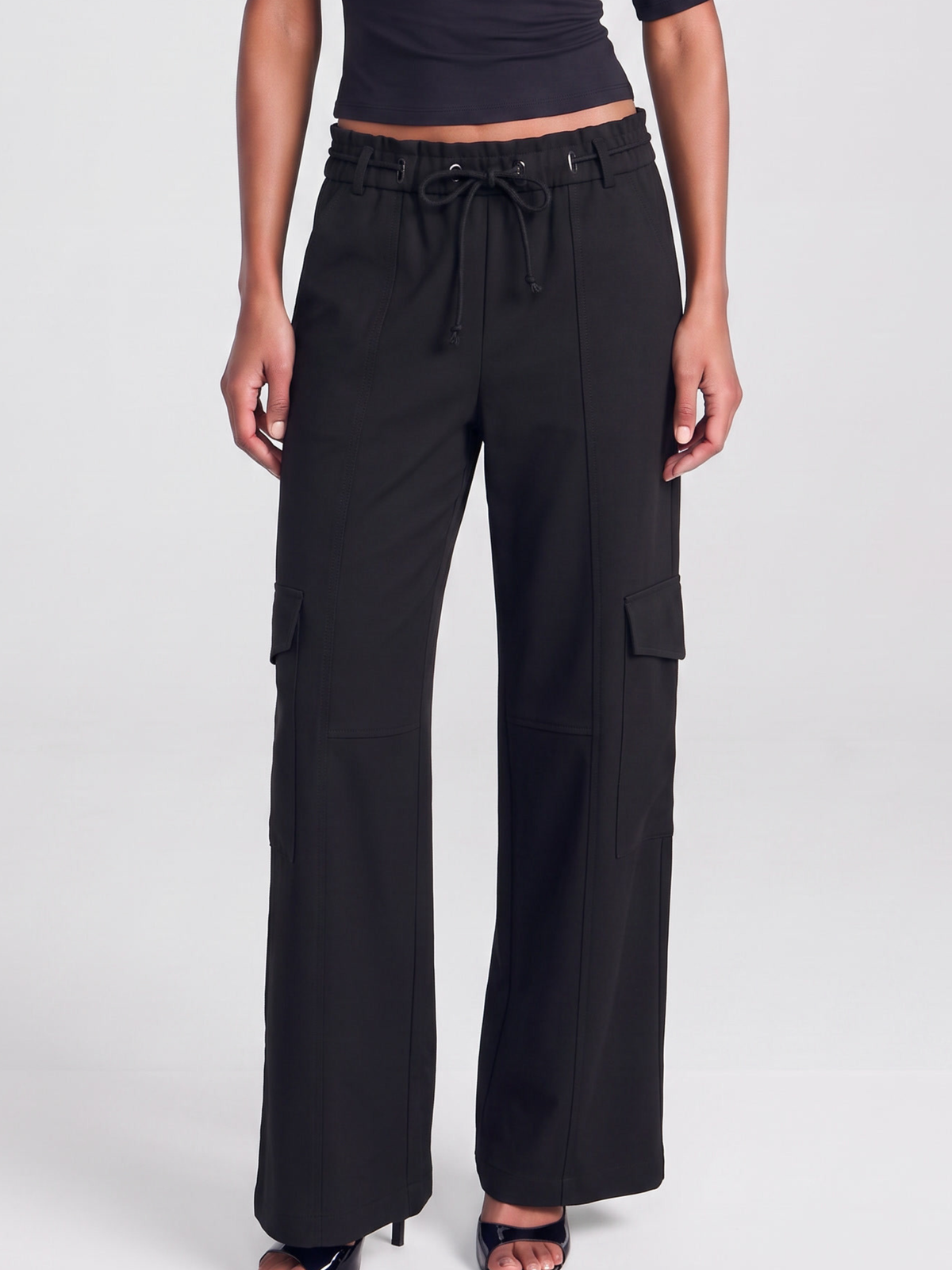 wide leg cargo pants