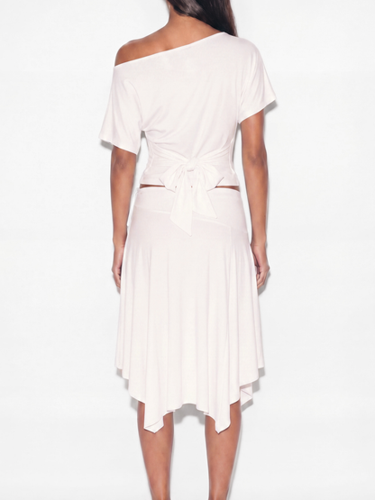 low waist midi skirt