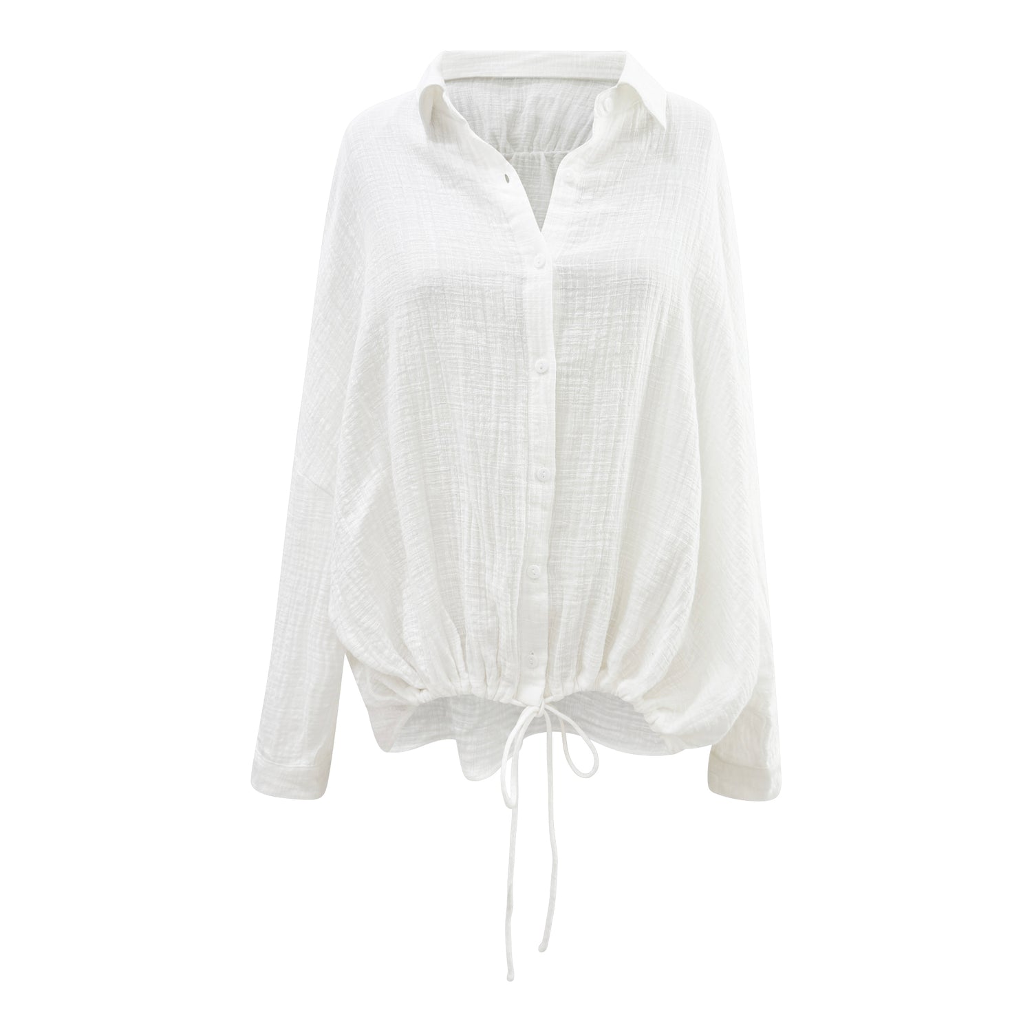 cotton drawstring shirt