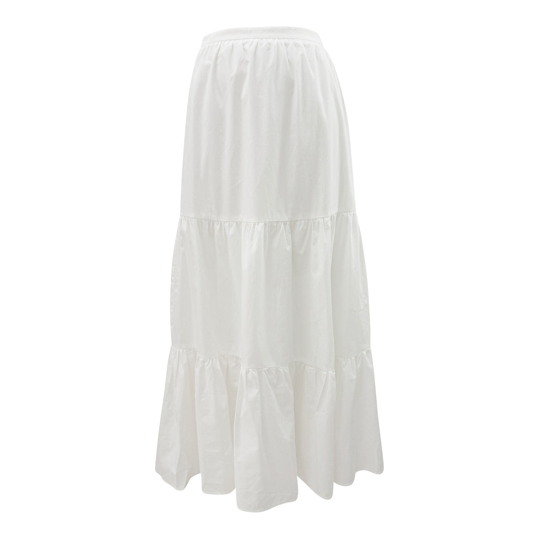 frill midi skirt