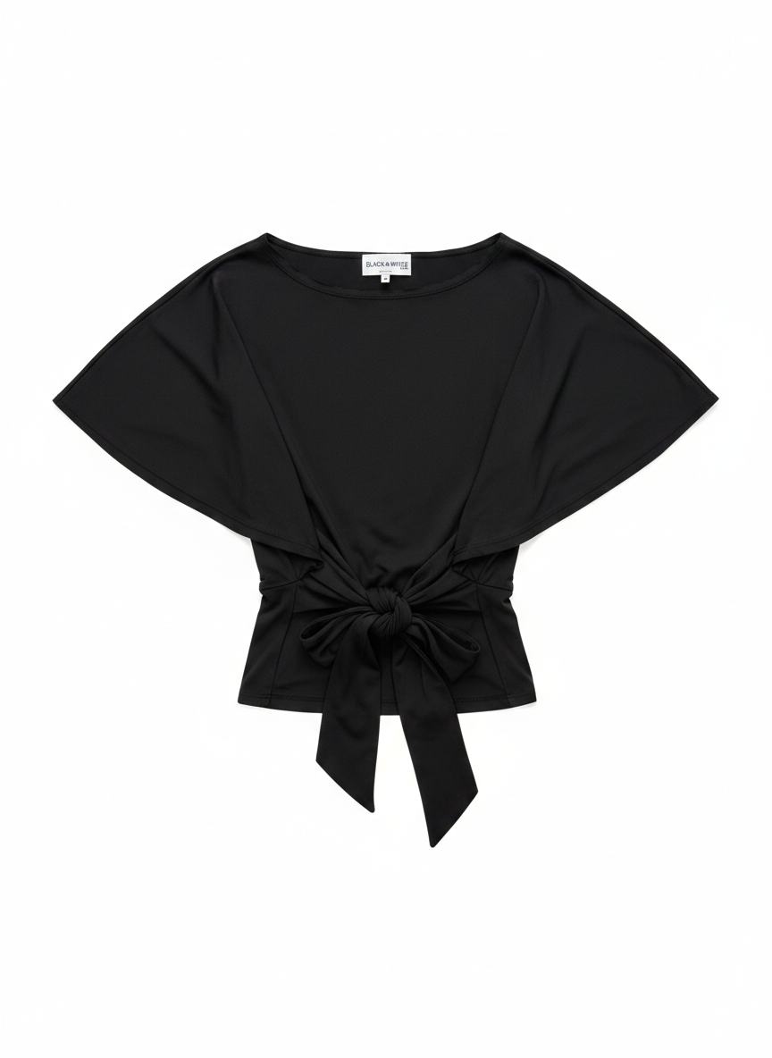 off shoulder tie top