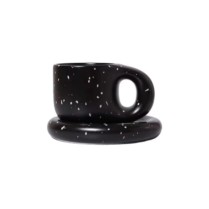 chunky mug and saucer