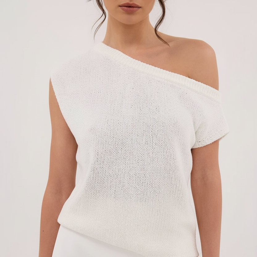 asym knit top
