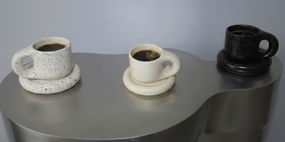 chunky mug and saucer