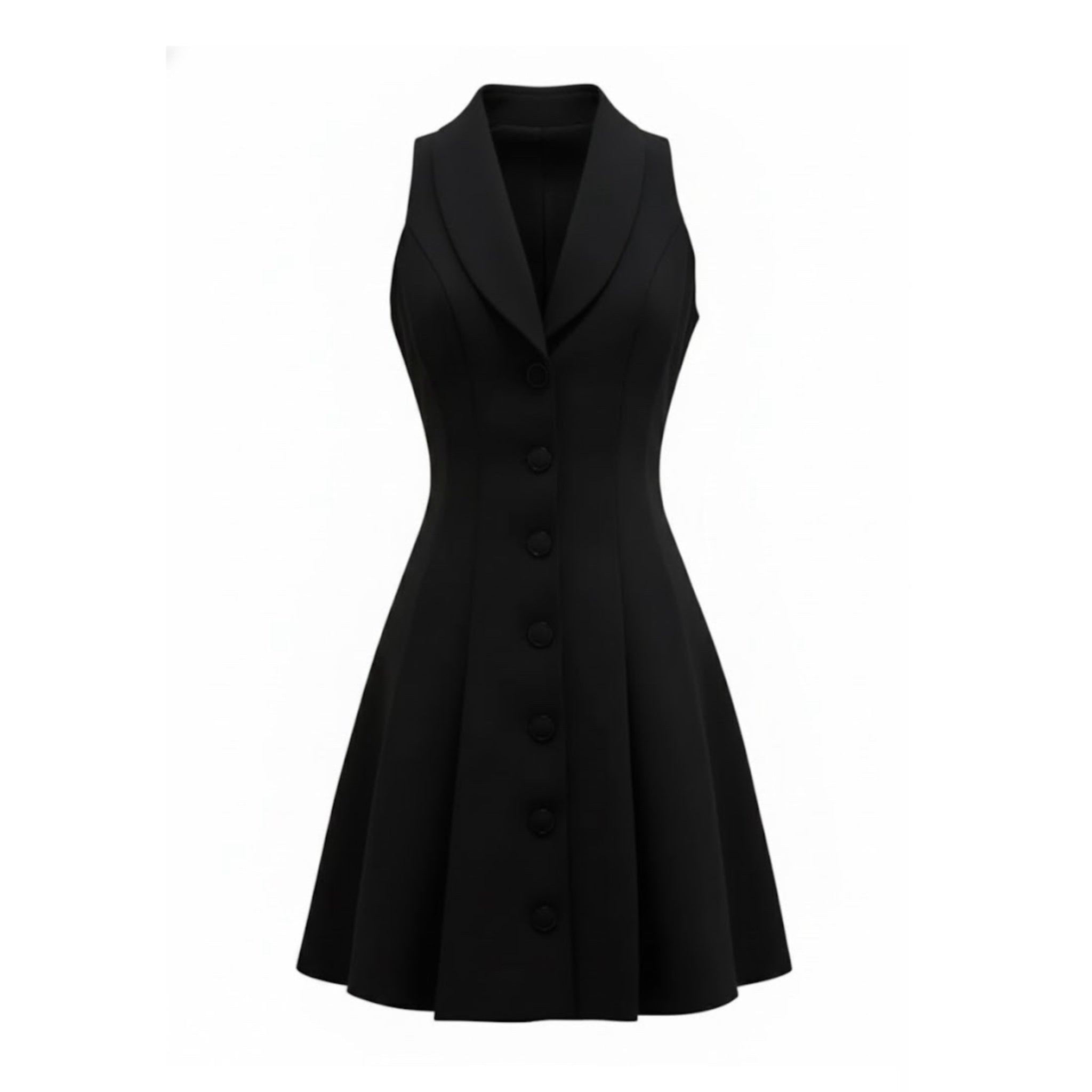 sleeveless blazer mini dress