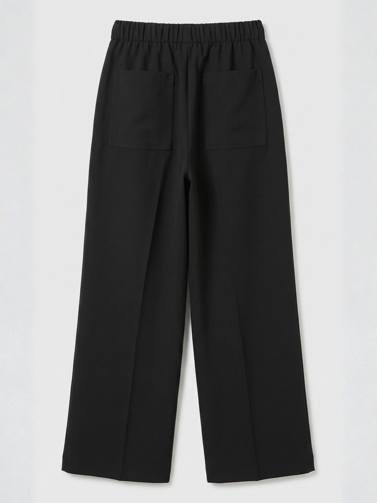elastic waist tailored pants