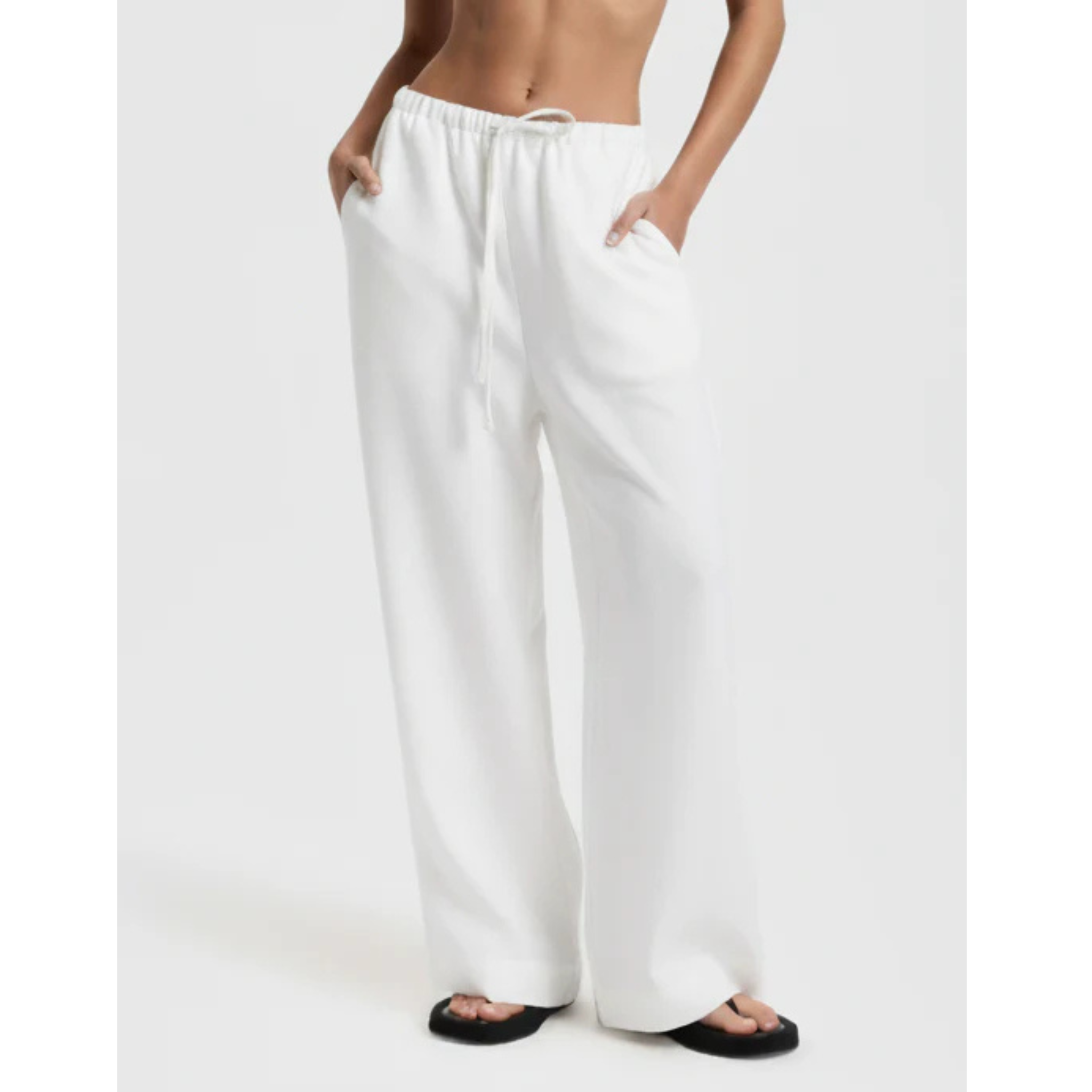 linen drawstring pant