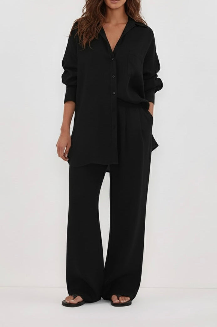 oversized linen shirt
