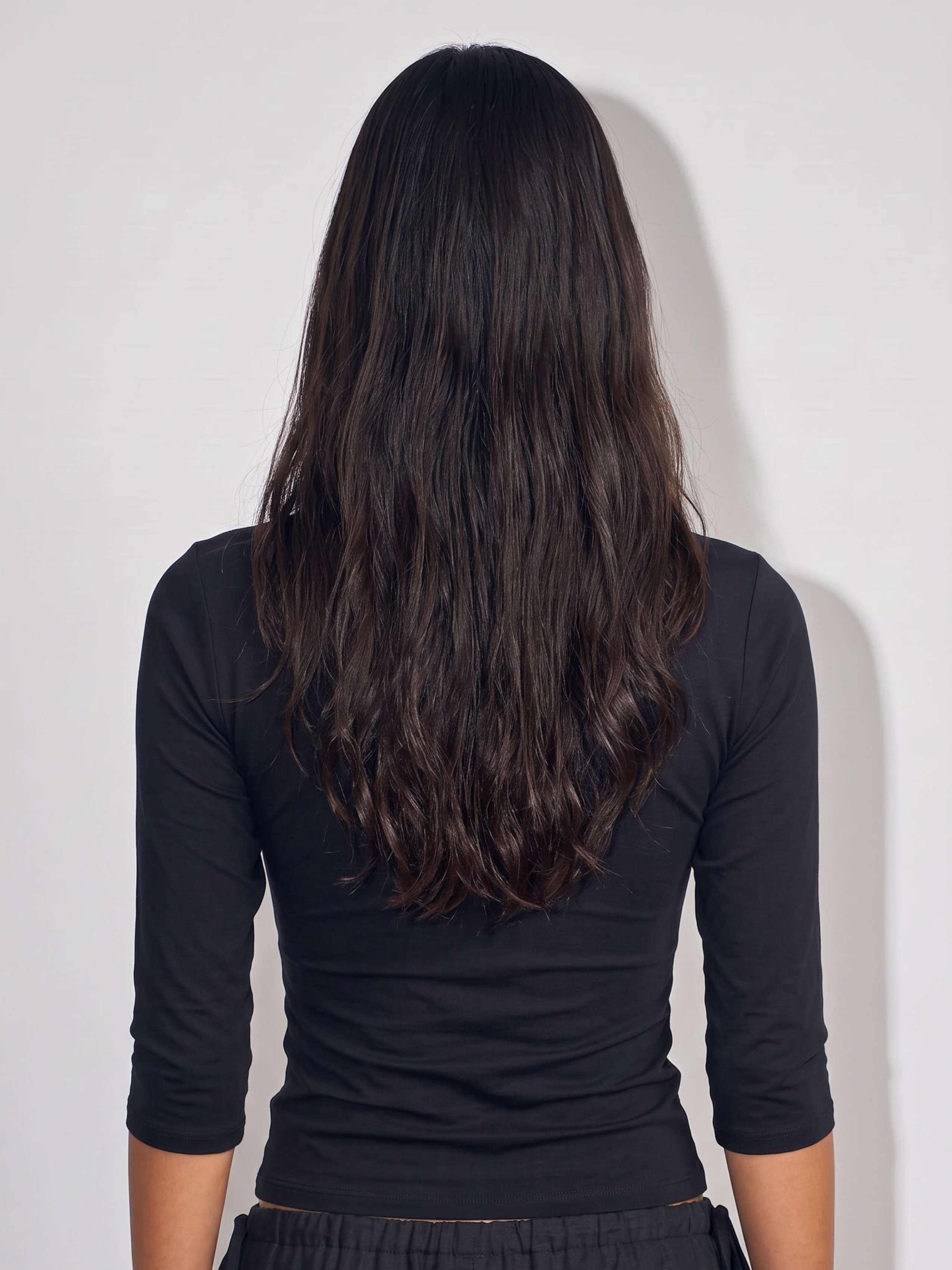 v neck 3/4 sleeve top