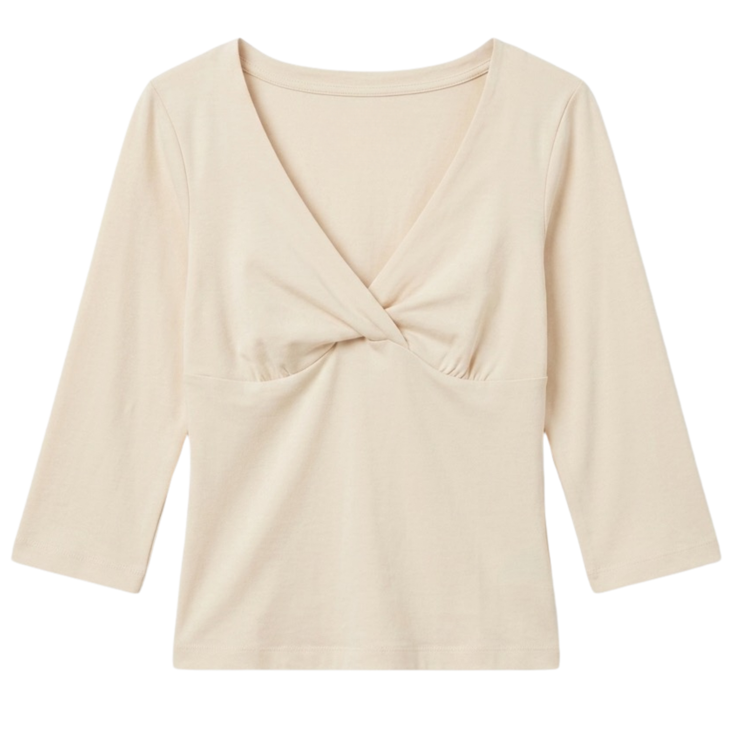 v neck half sleeve top